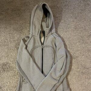 LULULEMON 'Scuba' Gray/ Full Zip Hoodie Hooded Sweatshirt